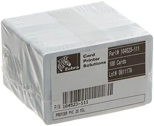 Produktbild: Zebra 104523-111 Kunststofffolien Premier PVC 30 ml, 100 Stück