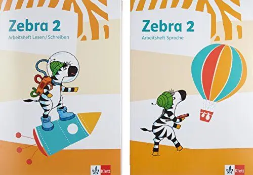 Produktbild: Zebra 2: Paket: Arbeitsheft Sprache, Arbeitsheft Lesen/Schreiben Klasse 2 (Zebra. Ausgabe ab 2018)
