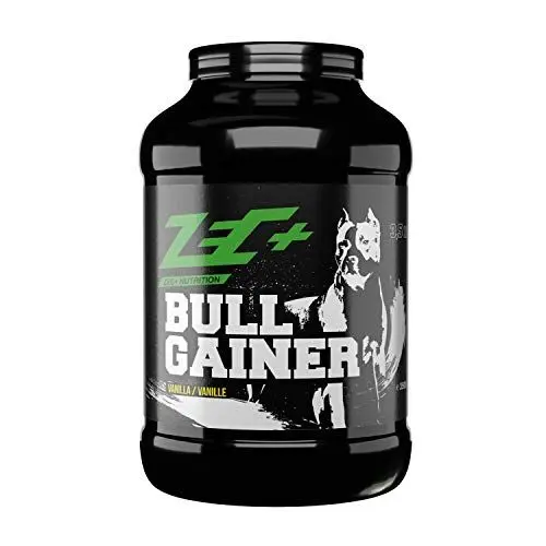 Produktbild: Zec+ Nutrition Bullgainer – 3500 g, Geschmack Vanille │ Protein-Pulver mit Vitaminen, Aminosäuren und Kohlenhydrathen zum Masseaufbau, Made in Germany