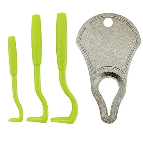 Produktbild: Zeckenzange metall für hunde, Katze, Kinder und Mensch. Zeckenentferner. Zeckenzange für Katzen, Hund. Tick remover. Zecken entfernen fur Haustiere. Zeckenhaken. Zeckenzangen. Perfekt Zeckenloffel