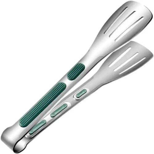 Produktbild: Zedernholz Grillart Edelstahl, Metall, lang, robust und ergonomisch, perfekt für die Küche, Edelstahlzange, Küchenhelfer Kohlenzange Kamin (C, 28.5x4.2cm)