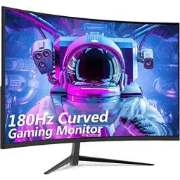 Produktbild: Z-Edge 24 Zoll Curved Gaming Monitor 180Hz 1ms MPRT, 300cd/m² Helligkeit, 16:9 Full HD Curved Bildschirm, VA Panel, FreeSync, HDMI DP - Schwarz