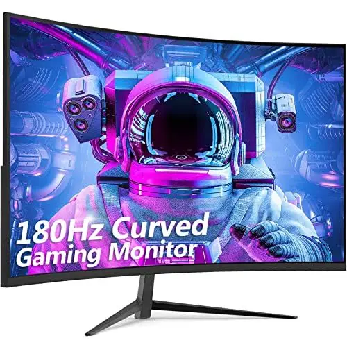 Produktbild: Z-Edge 24 Zoll Curved Gaming Monitor 180Hz 1ms MPRT, 300cd/m² Helligkeit, 16:9 Full HD Curved Bildschirm, VA Panel, FreeSync, HDMI DP - Schwarz