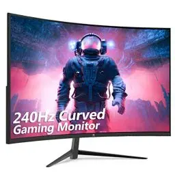 Produktbild: Z-Edge 27 Zoll Curved Gaming Monitor 240Hz 1ms MPRT Full HD LED Monitor, 350cd/m² Helligkeit, 16:9 Curved Bildschirm, FreeSync, HDMI 2.0 & DisplayPort 1.2 - Schwarz