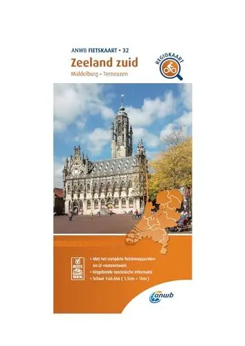 Produktbild: Zeeland zuid (Middelburg / Terneuzen) 1 : 66 000: Fietskaart mit Radwegen 1:66000 (Fietskaarten, Band 32)