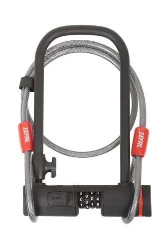 Produktbild: Zéfal Uni K-traz U13 Code + Cable Fahrradschloss, Schwarz