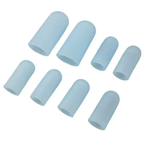 Produktbild: Zehenschutz für Damen, 4 Paar Zehenschutz, Zehenschutz, Silikon-Zehenschutz, Blasen, Zehenschutz, Ärmel für Hühneraugen, Blasen, Große Zehen, Reibung, Schmerzlinderung
