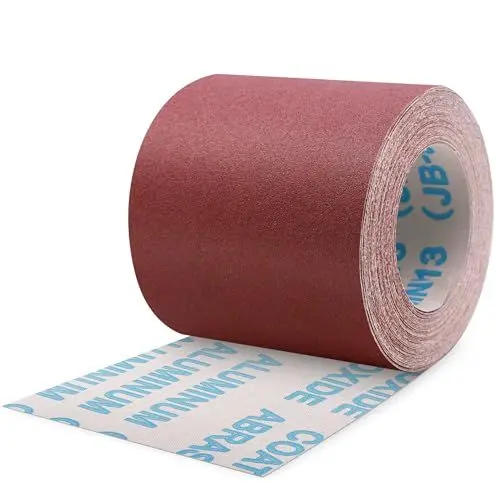 Produktbild: ZEHIQ Schleifpapier Rolle, Schleifpapierrollen Körnung 150, 100 mm x 10 m Schleifleinen Rolle für Handschleifer, Schwingschleifer, Schleifpapier für Holz, Metall, Farbe