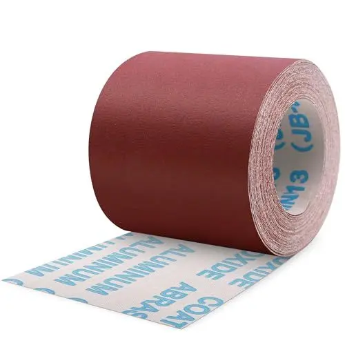 Produktbild: ZEHIQ Schleifpapier Rolle, Schleifpapierrollen Körnung 320, 100 mm x 10 m Schleifleinen Rolle für Handschleifer, Schwingschleifer, Schleifpapier für Holz, Metall, Farbe