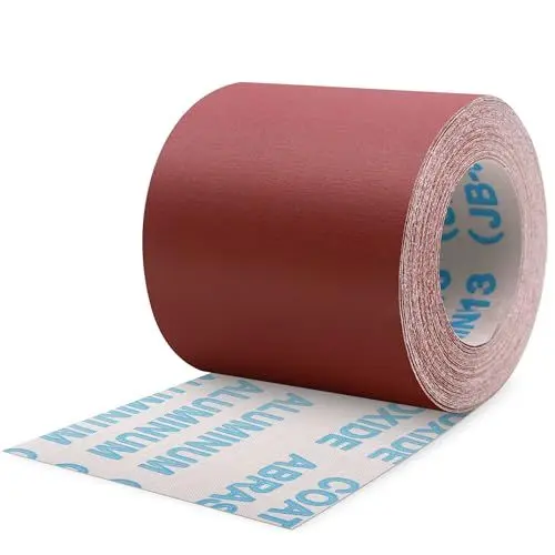Produktbild: ZEHIQ Schleifpapier Rolle, Schleifpapierrollen Körnung 400, 100 mm x 10 m Schleifleinen Rolle für Handschleifer, Schwingschleifer, Schleifpapier für Holz, Metall, Farbe