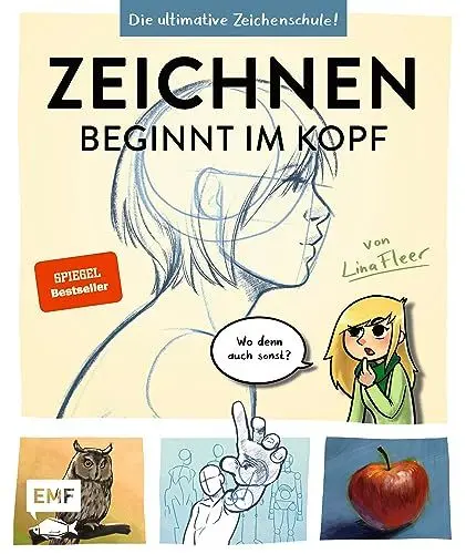 Produktbild: Zeichnen beginnt im Kopf – Die ultimative Zeichenschule von YouTube-Zeichnerin LinaFleer