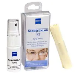 Produktbild: ZEISS AntiBESCHLAG Set (Spray 15ml + Tuch), effektiver Schutz vor beschlagenden Brillengläsern