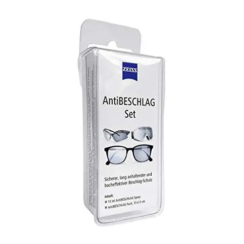 Produktbild: ZEISS AntiBeschlag-Spray mit 15ml Inhalt inklusive einem Brillen-Reinigungstuch für einen lang anhaltenden Beschlagschutz - auch bei hoher Luftfeuchtigkeit