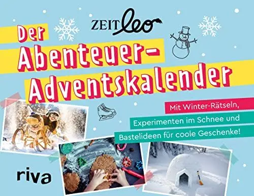 Produktbild: ZEIT LEO – Der Abenteuer-Adventskalender für Kinder ab 8 Jahren: Mit Winter-Rätseln, Experimenten im Schnee und Bastelideen für coole Geschenke!