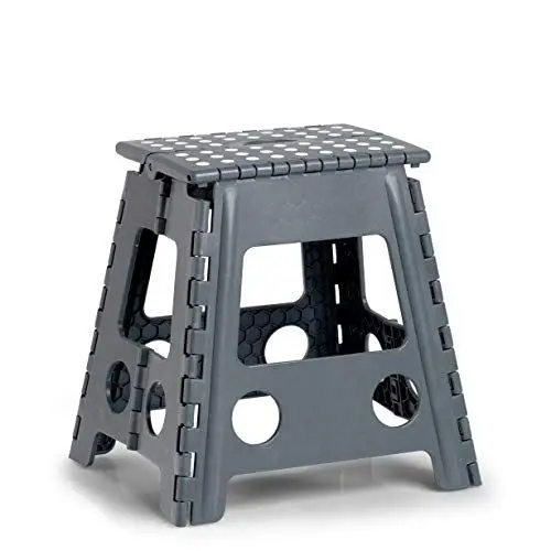 Produktbild: Zeller 13037 Premium Klapphocker faltbar, Kunststoff, anthrazit, TÜV geprüft, belastbar bis 150 kg, ca. 38,5 x 31,5 x 39 cm