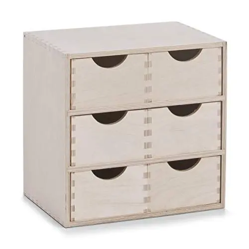 Produktbild: Zeller 13192 Schubladenelement, 6-er, Birke 28 x 20 x 28 cm, Sonstige