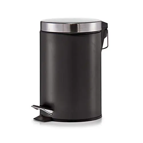 Produktbild: Zeller 18212 Treteimer, Metall, Edelstahl, 3 L, matt schwarz
