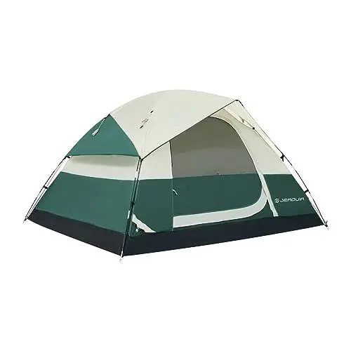 Produktbild: Zelt für 4 Personen mit abnehmbarem Regenschlitz, wasserdichte Campingzelte, für Camping, Rucksackreisen, Wandern, Outdoor für 4 Jahreszeiten (dunkelgrün)