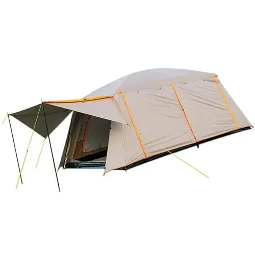 Produktbild: Zelte für Camping, 8–12 Personen, Campingzelt, Campingzelt, 2 Zimmer, Wasserabweisendes Familienzelt für Outdoor, Picknick, Camping, Familientreffen (S)