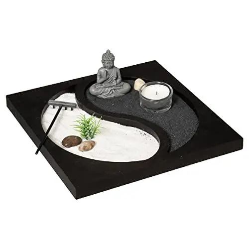 Produktbild: Atmosphera - Zen-Garten - Holz - schwarz - 23-5x7-5 cm - Schwarz