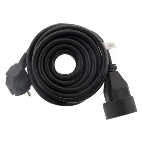 Produktbild: Zenitech- Verlängerung 16A 2P+E HO5VV-F 3G1,5mm² Schwarz 10m