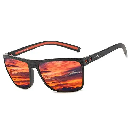 Produktbild: ZENOTTIC Sonnenbrille Herren Polarisiert Leichte TR90 Rahmen UV400 Schutz Quadrat Sonnenbrille