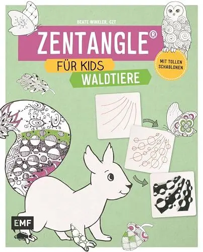 Produktbild: Zentangle für Kids Waldtiere: Mit tollen Schablonen