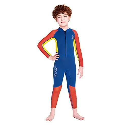 Produktbild: Zeraty Kleinkinder Tauchanzug Jungen Mädchen 2,5 mm Neopren Einteiliger Thermo-Badeanzug Badeanzug Surfen Kajak Tauchen Taucheranzug UV-Schutz Sonnenanzug zum Surfen