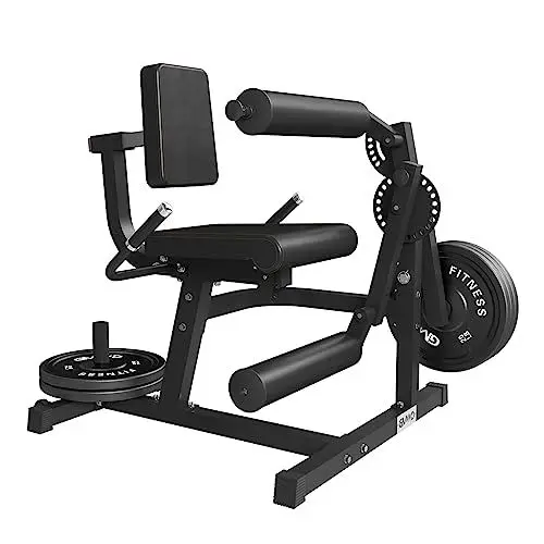 Produktbild: ZERELEK Beinstrecker I Beinbeuger und Heimtrainer für Bein, Beinstrecker, Beinbeuger und Heimtrainer für Bein- und Oberschenkel-Training, verstellbare Bein-Übungsbank mit Platte belastet