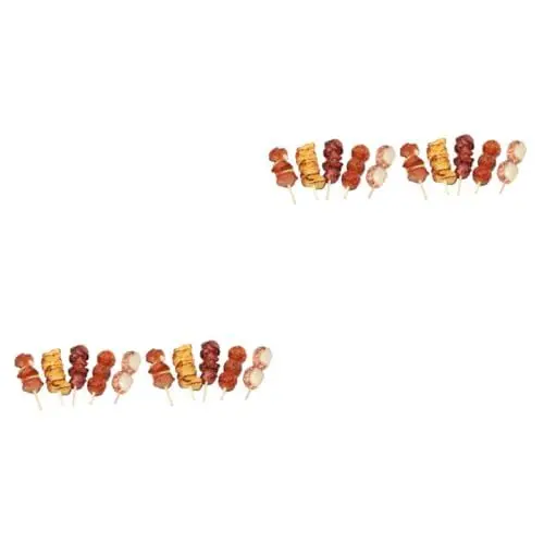 Produktbild: Zerodeko 10 STK Simulierte Grillspieße Gefälschtes Grillfleisch Campingspielzeug Für Kinder Spielküche Kinder Einkaufswagen Realistisches Grillessen Requisiten Lebensmittel Kleinkind PVC