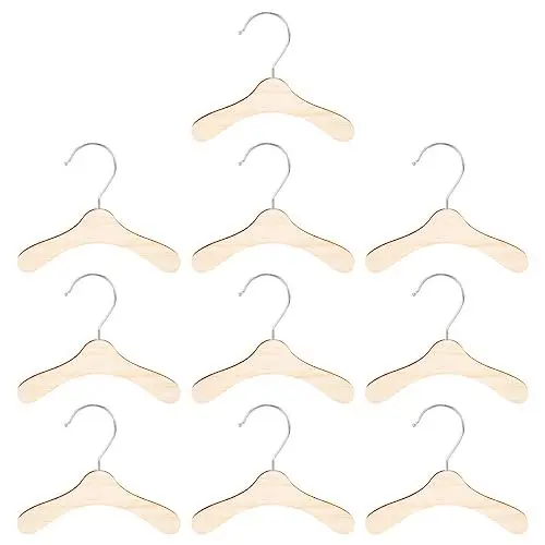 Produktbild: Zerodeko 10 Stück Mini-Kleiderbügel Für Haustiere 16 Cm Holz-Kleiderbügel Kleine Kleiderbügel Für Hunde Katzen Puppen Haustier-Kleiderbügel Kleiderbügel Für Haustiere