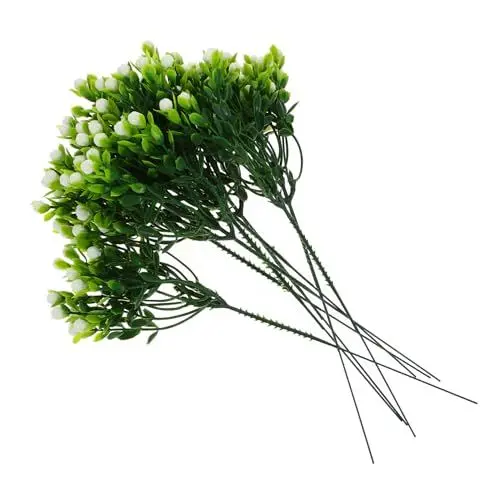 Produktbild: Zerodeko Künstliche Baby Atem Stiele 10 Stücke Simulierte Gefälschte Blume Pick Für Bouquet Hochzeit Decor Home Verzierung