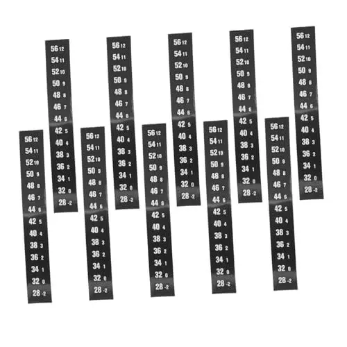 Produktbild: Zerodeko 10stücke Bierbrauset Heimbrauzubehör Temperaturaufkleber Für Brauzubehör Thermometerstreifen Weintemperaturarmband Aquarium-teststreifen Thermometeraufkleber Für Wein