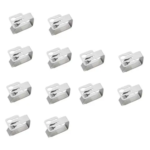 Produktbild: Zerodeko 12 Stk Metall Hochzeitstischdekoration Picknicktisch im Freien Schreibtischaufsatz Hochzeitsdekoration Tischdecke Tischrockclips Esstisch schmücken Halterung
