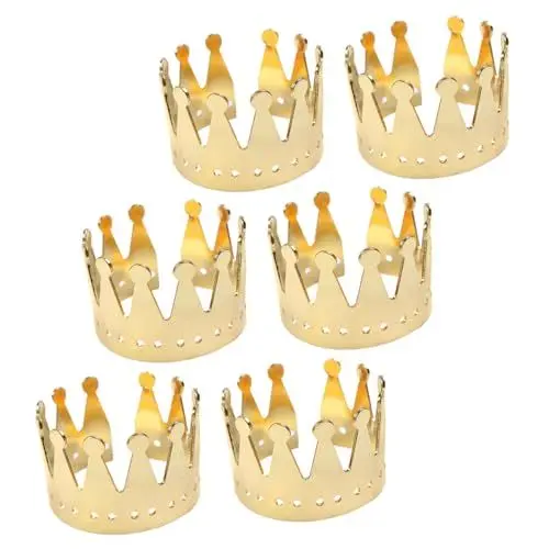 Produktbild: Zerodeko 18 STK Krone Serviettenring Hochzeitstischdekoration goldene Serviettenschnallen Party Papierbecher Golddekor Krone Serviettenschnallen zarte Serviettenverschlüsse Kuchen schmücken