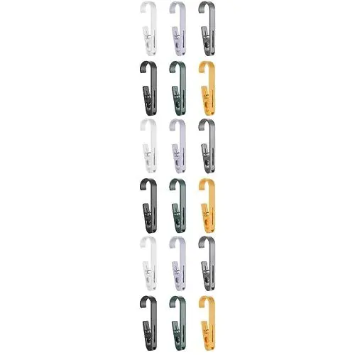 Produktbild: Zerodeko 3 Sets Mehrzweck-kleiderbügel-Clips Hosen-Clips Rock-kleiderbügel Hut-kleiderbügel Schal-kleiderbügel Platzsparende Kleiderhaken-Clips 6 Stück * 3