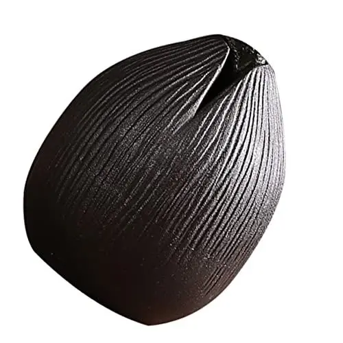 Produktbild: Zerodeko Blumenvase Einfache Keramikvase für Die Künstlerische Inneneinrichtung Zu Hause Langlebiges Schwarz Geeignet Als Schreibtisch-präsentation