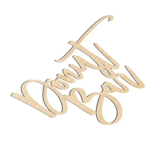 Produktbild: Zerodeko Donut-schild Aus Holz Für Hochzeiten Elegantes Barschild Schriftzug Für Dessert-display