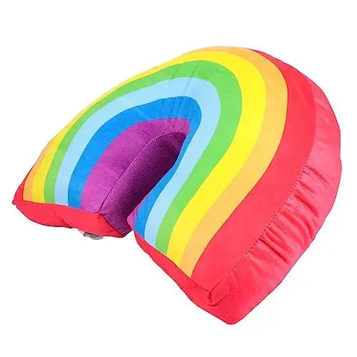 Produktbild: Zerodeko 1pc Regenbogen Kissen Plüsch Dekorative Wurf Kissen Bequem Und Stilvoll Für Sofa