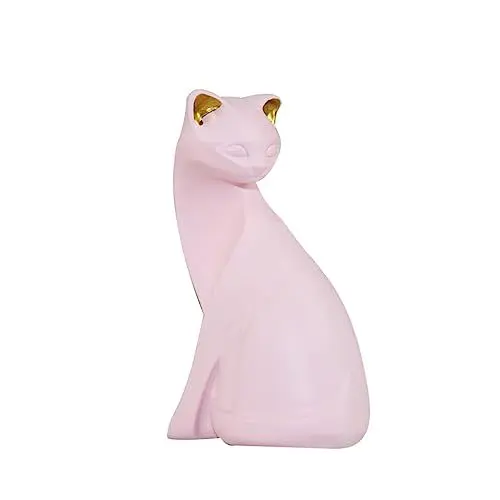 Produktbild: Zerodeko 1Stk Wohnkultur Desktop-Katzen-Herzstück Harz Katze Miniatur-Tierfiguren Zimtstangen Fuchskürbis Mikro Ornament Dekor Tier aus Harz Tierstatue Schreibtisch schmücken Schnickschnack