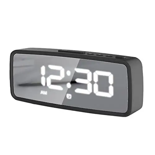 Produktbild: Zerodeko Spiegel Wecker Digitale Elektronische Uhr Home Wake
