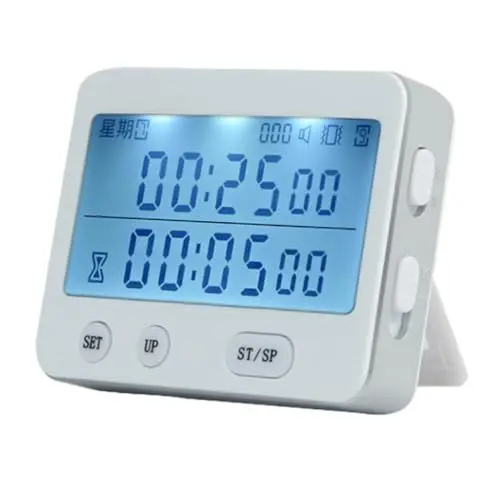 Produktbild: Zerodeko Wecker Aus Abs-Kunststoff für Schläfer Wecker Digitaler Countdown-Timer Am Bett Elektronischer Wecker für Zuhause Klassenzimmer Büro