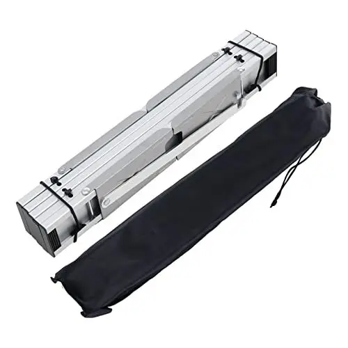 Produktbild: Zerodeko 1stk Outdoor-klapptisch Klappbarer Picknicktisch Grilltisch Camping Schreibtisch Tragbarer Picknicktisch Klappbarer Schreibtisch Reisetisch Silver Aluminiumlegierung