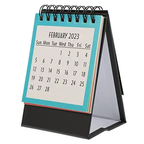 Produktbild: Zerodeko Bürokalender 2023 Stylischer Mini-tischplaner Englische Termine Für Die Tagesplanung