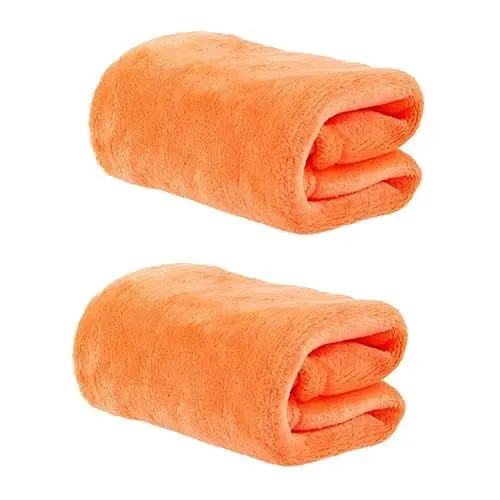 Produktbild: Zerodeko 2St Decke Orange Dekoration Tröster Hündchen Pfirsichbettwäsche Schutz Boho Animal Blanket tierische bescherung Tierbedarf Tier Handtuch Haustier Zubehör Flanell Haustierbettwäsche