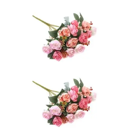 Produktbild: Zerodeko 2 Stücke Künstliche Rose Hängende Hochzeit Bouquet Realistische Simulation Blumen Für Hochzeit Engagement
