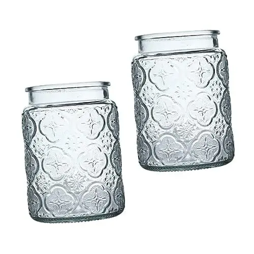 Produktbild: Zerodeko 2 Stücke Glas Blumentöpfe Glas Pflanze Container Für Büro Zu Hause Und Präsentieren
