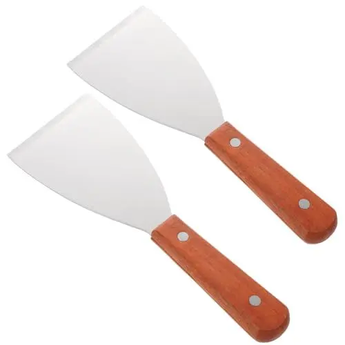 Produktbild: Zerodeko Steakschaufel Mit Holzgriff Tragbares Haushaltswerkzeug Spießschaufel Aus Edelstahl Für Einfache Reinigung