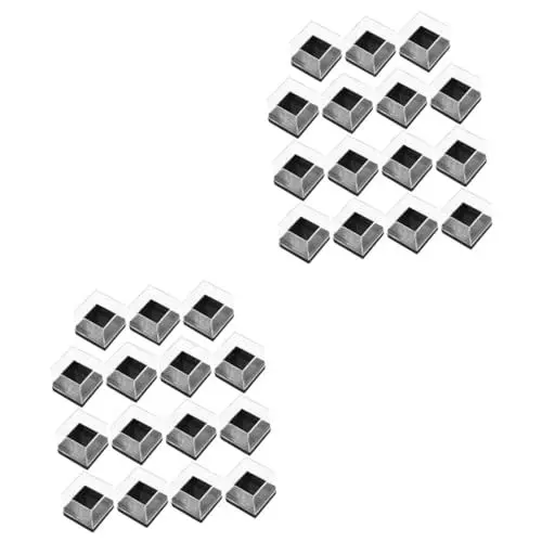 Produktbild: Zerodeko 2 Sätze Proben-displaybox Quadratische Proben-aufbewahrungsboxen Stapelbare Und Robuste Kunststoffkoffer 15 Stück * 2