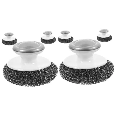 Produktbild: Zerodeko 2 Sätze Spülbürste Kitchen Brush Küchenschwamm Platten Bürste Reinigungsbürsten Handbürsten Spülbeckenbürste Geschirrbürste Bürste Für Geschirr Küchenbürste Stahldraht 3 Stück * 2